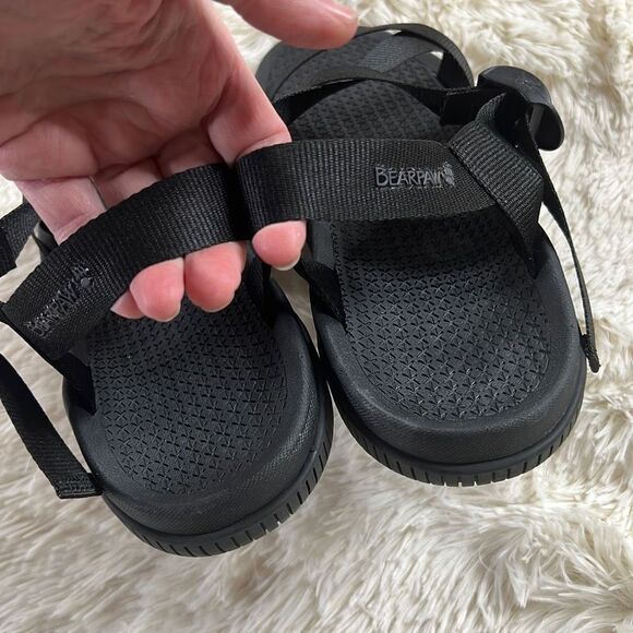 Bearpaw Chaco Men's Z1 Classic Open Toe Strappy Sport Sandals Black Size 9 - Picture 4 of 6